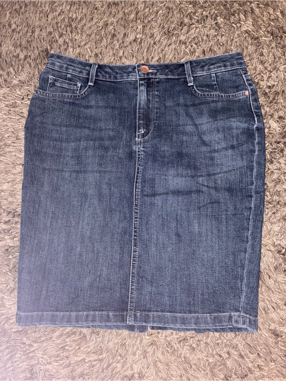 Rachel Roy Classic Denim Pencil Skirt